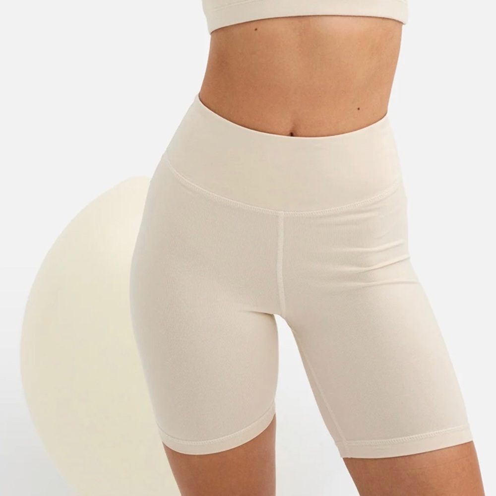 Mate the Label Cream Bike Shorts